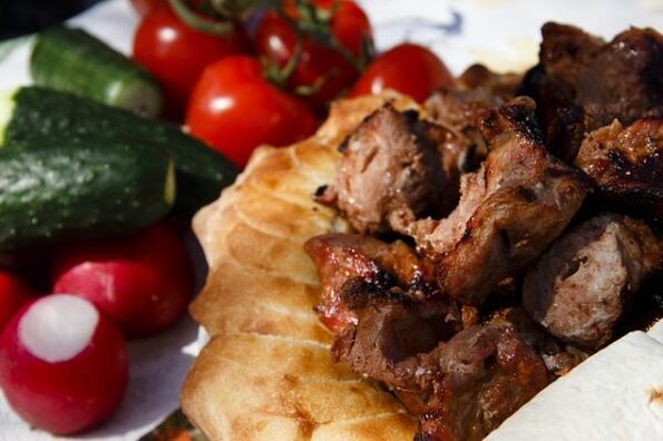 Barbacoa con verduras
