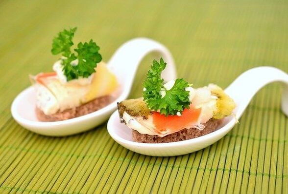 Canapes dietéticos
